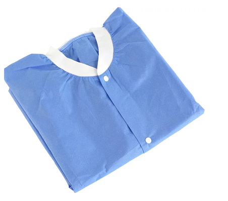Cappotto eliminabile senza filaccia del laboratorio, resistente di acqua non tessuto chirurgico dell'abito