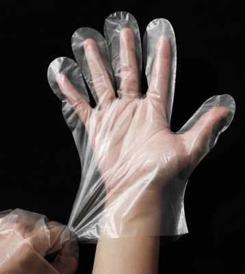 Guanti eliminabili impermeabili del pe, guanti di plastica di manipolazione degli alimenti per la famiglia