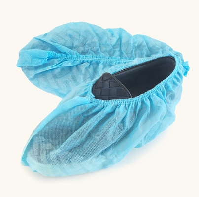 La scarpa eliminabile della prova della polvere riguarda il colore blu non tessuto di anti scivolo
