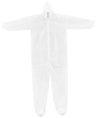 Tuta protettiva eliminabile del polipropilene con Hood Boots Elastic Wrists Ankles