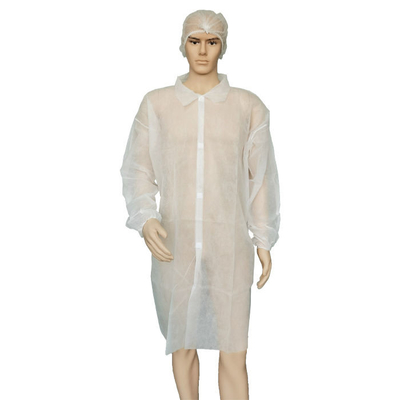 Il CE ha certificato il cappotto non tessuto dell'ospite eliminabile con le maniche lunghe del Velcro