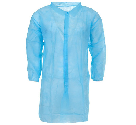 Abito eliminabile impermeabile del laboratorio 2XL con la chiusura del Velcro