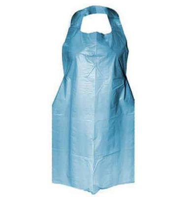 Anti spessore della barriera 0.04MM del grembiule di plastica eliminabile blu leggero